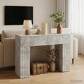 vidaXL Konferenčný stolík Betónovo sivá 102 x 35 x 75 cm