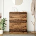 vidaXL Komoda staré drevo 80x35x99 cm kompozitné drevo