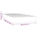vidaXL Matrac s taštičkovými pružinami stredná tvrdosť čierny 80x200x20 cm látka