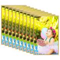 vidaXL Fotorámiky na stôl, koláž 10 ks, zlaté 10x15 cm, MDF