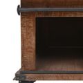 vidaXL Konferenčný stolík z jedľového dreva 91x51x38 cm hnedý