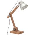 vidaXL Industriálna stropová lampa strieborná okrúhla 58x18x90 cm E27