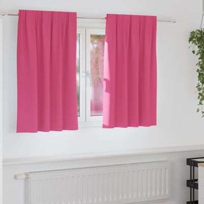 vidaXL Záclony na zatemnenie s krúžkami 2 pcs Jasná ružová