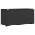 vidaXL Záhradný úložný box čierny 120x50x60 cm polyratanový