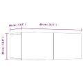 vidaXL TV skrinky 4 ks čierne 80x30x30 cm spracované drevo