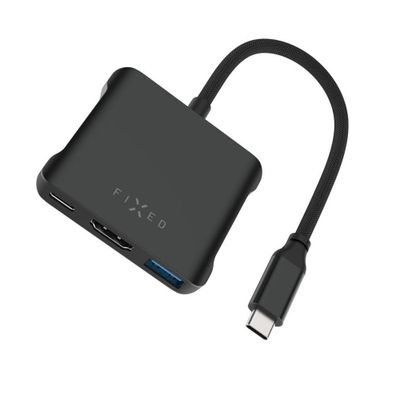 5-port hliníkový USB-C FIXED HUB, 140W, PD3.1