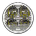 Svetlá denného svietenia 4 HIGH POWER LED 12 V/24 V (kruhové 70 mm)