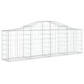 vidaXL Oblúkový gabionový kôš 20 ks 200x30x60/80 cm pozinkované železo