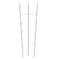 vidaXL Podpery pre záhradné rastliny s 4 krúžkami 5ks zelené 90cm oceľ