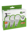 LED žiarovky 12W/1104lm/A60/E27 neutrálna biela 3 PACK Qtec