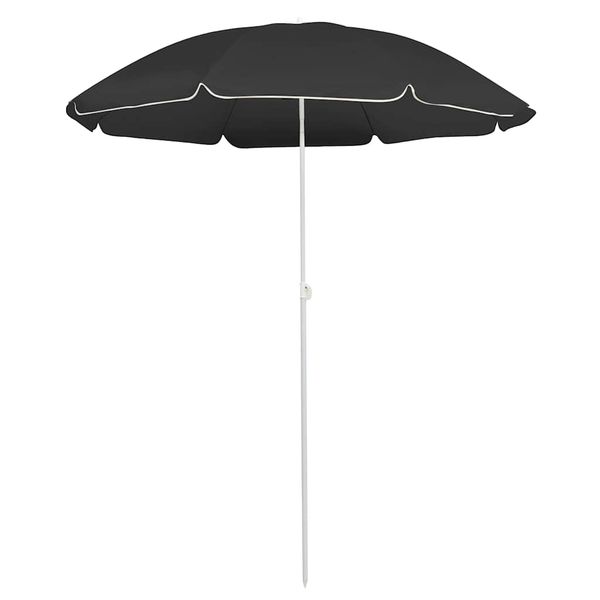 vidaXL Záhradný slnečník, oceľová tyč, antracitový 180 cm