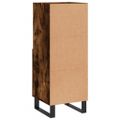 vidaXL Komoda dymový dub 34,5x34x90 cm spracované drevo