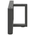 vidaXL Nohy konferenčného stolíka v tvare T, 2 ks, antracitové, 60x25x(30-31) cm, oceľ