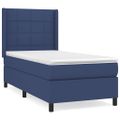 vidaXL Boxspring posteľ s matracom modrá 100x200 cm látka