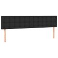 vidaXL Boxspring posteľ s matracom a LED čierna 180x200 cm umelá koža