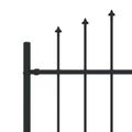 vidaXL Hrotová brána ASTEN 200 x 200 cm Čierna