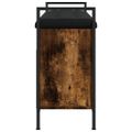 vidaXL Lavička na topánky dymový dub 85,5x32x57,5 cm kompozitné drevo