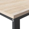 vidaXL Počítačový stôl čierny a dubový 110x60x73 cm drevotrieska