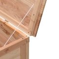vidaXL Záhradný úložný box 198,5x50x56,5 cm jedľové masívne drevo