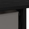 vidaXL Stôl Čierny dub 100 x 40 x 75 cm Kompozitné drevo