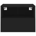 vidaXL TV nástenné skrinky 2 ks čierne 40x30x30 cm kompozitné drevo