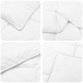 vidaXL Súprava paplónu a vankúša 2 ks 140 x 200 cm Leto 900 g/ks Biela