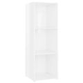 vidaXL TV skrinky 2 ks lesklé biele 107x35x37 cm drevotrieska
