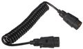 Propojovací spirálový kábel zástrčky tažného zariadenia TRAILER CABLE 3, 7-7pin, 3 m SIXTOL