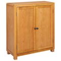 vidaXL Skrinkový s dverami Hnedá 80 x 35 x 95 cm Masívne dubové drevo