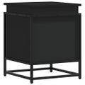 vidaXL Úložný box s vekom čierny 40x40x51,5 cm kompozitné drevo