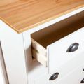 vidaXL Komoda Hill s 5 zásuvkami 79x40x96,5 cm, borovicový masív