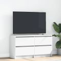 TV Skrinka vidaXL Biela 100x35x54 cm Drevo