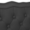 vidaXL Chesterfield lavica Čierna 119,5 x 64,5 x 75 cm Umelá koža