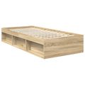 vidaXL Rám postele Sonoma 90 x 190 cm Masívne borovicové drevo
