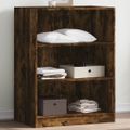 vidaXL Šatník dymový dub 77x48x102 cm kompozitné drevo