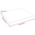 vidaXL Stolová doska 60x60x(2-6) cm neošetrený masív živé hrany
