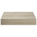 vidaXL Plávajúce nástenné police 4 ks, dubové 23x23,5x3,8 cm, MDF