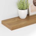 vidaXL Stenná polica Nástenná montáž 4 ks Hnedá 120 x 23,5 x 3,8 cm