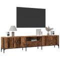 vidaXL TV skrinka so zásuvkou staré drevo 200x25x44cm kompozitné drevo