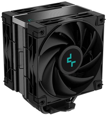 DEEPCOOL chladič AK400 Zero Dark Plus / 2x 120mm fan / 4x heatpipes / PWM / pre Intel i AMD / komplet čierny Chladič, pre CPU, pre Intel i AMD, socket 1700, 1200, 115x, AM5, AM4, 220W TDP, 2x 120mm ventilátor, 4 heatpipe, PWM