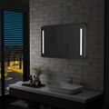 vidaXL Kúpeľňové nástenné zrkadlo s LED osvetlením 100x60 cm