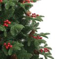 vidaXL Umelý vianočný stromček Zelená 210 cm PVC, kov a plast