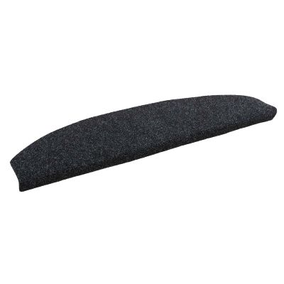 vidaXL Samolepiace schodové rohože 15 pcs Čierna 80 x 24,5 x 3,5 cm