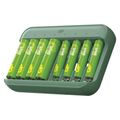 GP nabíjačka batérií Charge & save E822 + 4×AA 1300 mAh + 4×AAA 650 mAh