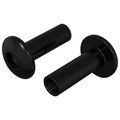vidaXL Rukávové matice 2 ks Čierny M4 x 14,5 mm Kov