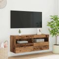 vidaXL TV nástenná skriňa 100 x 30 x 40 cm Staré drevo