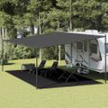 vidaXL Koberec do stanu 400x700 cm čierny HDPE