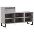 vidaXL Botník sivý dub sonoma 102x36x60 cm spracované drevo