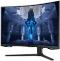 Samsung Odyssey G7 Neo/G75NB/32"/VA/4K UHD/165Hz/1ms/Black/2R LED monitor, herní, prohnutý, 32", VA, 3840×2160, 16:9, 165Hz, 1ms, 350cd/m2, DisplayPort, 2× HDMI, 2× USB, VESA, PIVOT, en. tř.