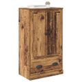 vidaXL Highboard Staré drevo 60 x 35,5 x 103,5 cm Kompozitné drevo